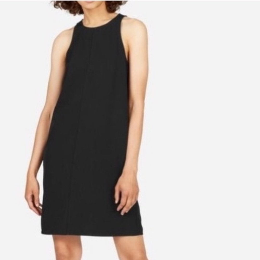 Everlane The Japanese Go Weave High Neck Tank Dress In Black Size 00